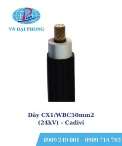Dây cáp điện Cadivi CX1/WBC50mm2 (24kV) cách điện 5.5mm