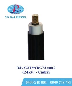 Dây cáp điện Cadivi CX1/WBC75mm2 (24kV) cách điện 5.5mm