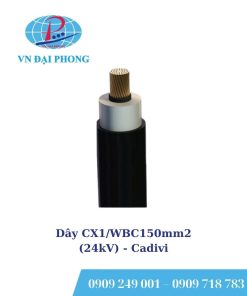 Dây cáp điện Cadivi CX1/WBC150mm2 (24kV) cách điện 5.5mm
