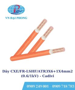 Dây cáp điện Cadivi CXE/FR-LSHF/ATR3X6+1X4mm2 (0.6/1kV)