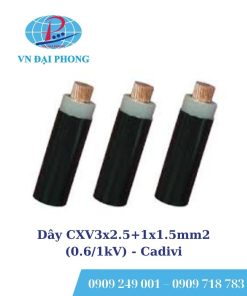 Dây cáp điện Cadivi CXV3x2.5+1x1.5mm2 (0.6/1kV)