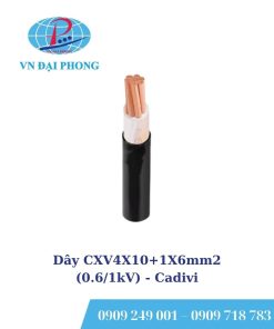 Dây cáp điện Cadivi CXV4X10+1X6mm2 (0.6/1kV)