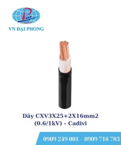 Dây cáp điện Cadivi CXV3X25+2X16mm2 (0.6/1kV)