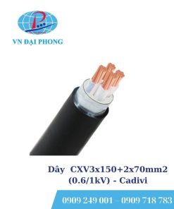 Dây cáp điện Cadivi CXV3x150+2x70mm2 (0.6/1kV)