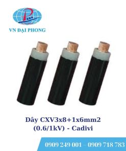 Dây cáp điện Cadivi CXV3x8+1x6mm2 (0.6/1kV)