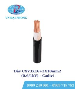 Dây cáp điện Cadivi CXV3X16+2X10mm2 (0.6/1kV)