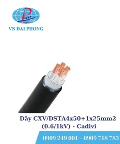 Dây cáp điện Cadivi CXV/DSTA4x50+1x25mm2 (0.6/1kV)