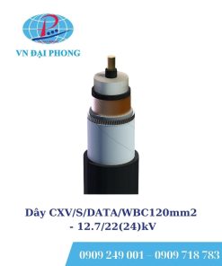 Dây cáp điện Cadivi CXV/S/DATA/WBC120mm2-12.7/22(24)kV