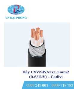 Dây cáp điện Cadivi CXV/SWA2x1.5mm2 (0.6/1kV)