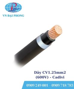 Dây cáp điện Cadivi CV1.25mm2 (600V)