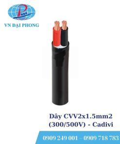 Dây cáp điện Cadivi CVV2x1.5mm2 (300/500V)