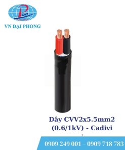 Dây cáp điện Cadivi CVV2x5.5mm2 (0.6/1kV)