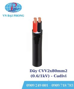 Dây cáp điện Cadivi CVV2x80mm2 (0.6/1kV)