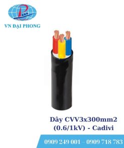 Dây cáp điện Cadivi CVV3x300mm2 (0.6/1kV)