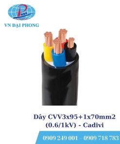 Dây cáp điện Cadivi CVV3x95+1x70mm2 (0.6/1kV)