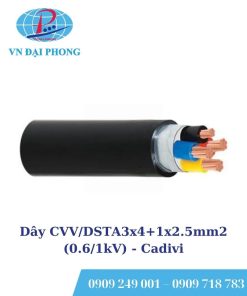 Dây cáp điện Cadivi CVV/DSTA3x4+1x2.5mm2