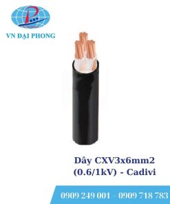 Dây cáp điện Cadivi CXV3x6mm2 (0.6/1kV)