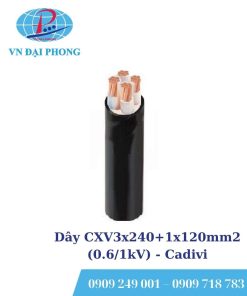 Dây cáp điện Cadivi CXV3x240+1x120mm2 (0.6/1kV)