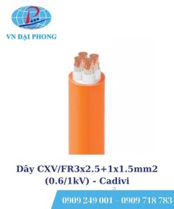 Dây cáp điện Cadivi CXV/FR3x2.5+1x1.5mm2 (0.6/1kV)