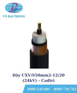 Dây cáp điện Cadivi CXV/S50mm2-12/20 (24kV)