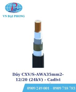 Dây cáp điện Cadivi CXV/S-AWA35mm2-12/20 (24kV)