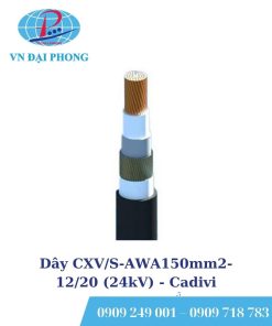 Dây cáp điện Cadivi CXV/S-AWA150mm2-12/20 (24kV)