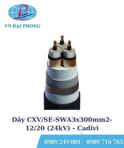Dây cáp điện Cadivi CXV/SE-SWA3x300mm2-12/20 (24kV)