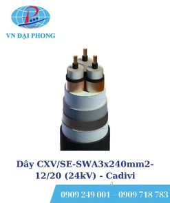 Dây cáp điện Cadivi CXV/SE-SWA3x240mm2-12/20 (24kV)