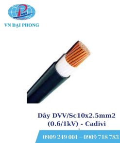 Dây cáp điện Cadivi DVV/Sc10x2.5mm2 (0.6/1kV)