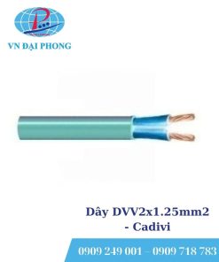 Dây cáp điện Cadivi DVV2x1.25mm2 (0.6/1kV)