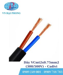 Dây cáp điện Cadivi VCmt2x0.75mm2 (300/500V)