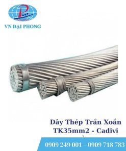 Dây cáp điện Cadivi Thép Trần Xoắn TK35mm2