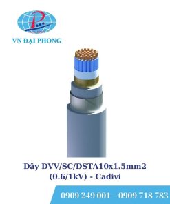 Dây cáp điện Cadivi DVV/SC/DSTA10x1.5mm2 (0.6/1kV)