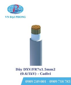 Dây cáp điện Cadivi DXV/FR7x1.5mm2 (0.6/1kV)