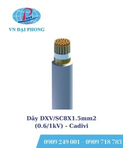 Dây cáp điện Cadivi DXV/SC8X1.5mm2 (0.6/1kV)