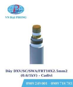 Dây cáp điện Cadivi DXV/SC/SWA/FRT10X2.5mm2 (0.6/1kV)