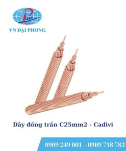 Dây cáp điện Cadivi đồng trần C25mm2