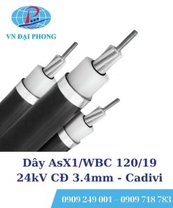 Dây cáp điện Cadivi AsX1/WBC 120/19 24kV CĐ 3.4mm2