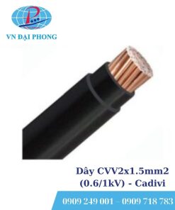 Dây cáp điện Cadivi CVV2x1.5mm2 (0.6/1kV)